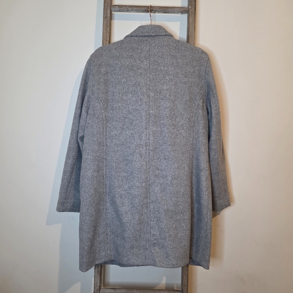 ⭐️40% Off⭐️ Old Navy Long Soft-Brushed Moto Coat in Heather Grey - Picture 9 of 12